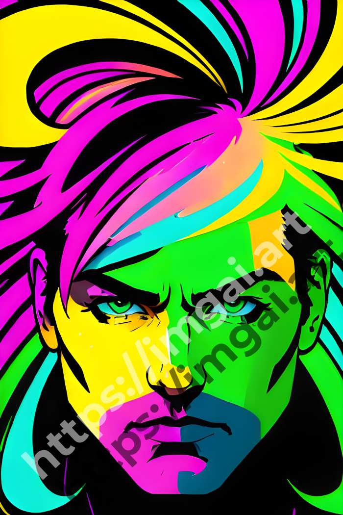  Постер Mark Ruffalo (актеры)  в стиле Splash art, Неоновые цвета. №1247