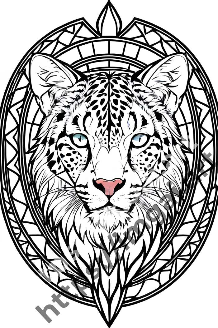  Раскраска cheetah (дикие кошки). №1282
