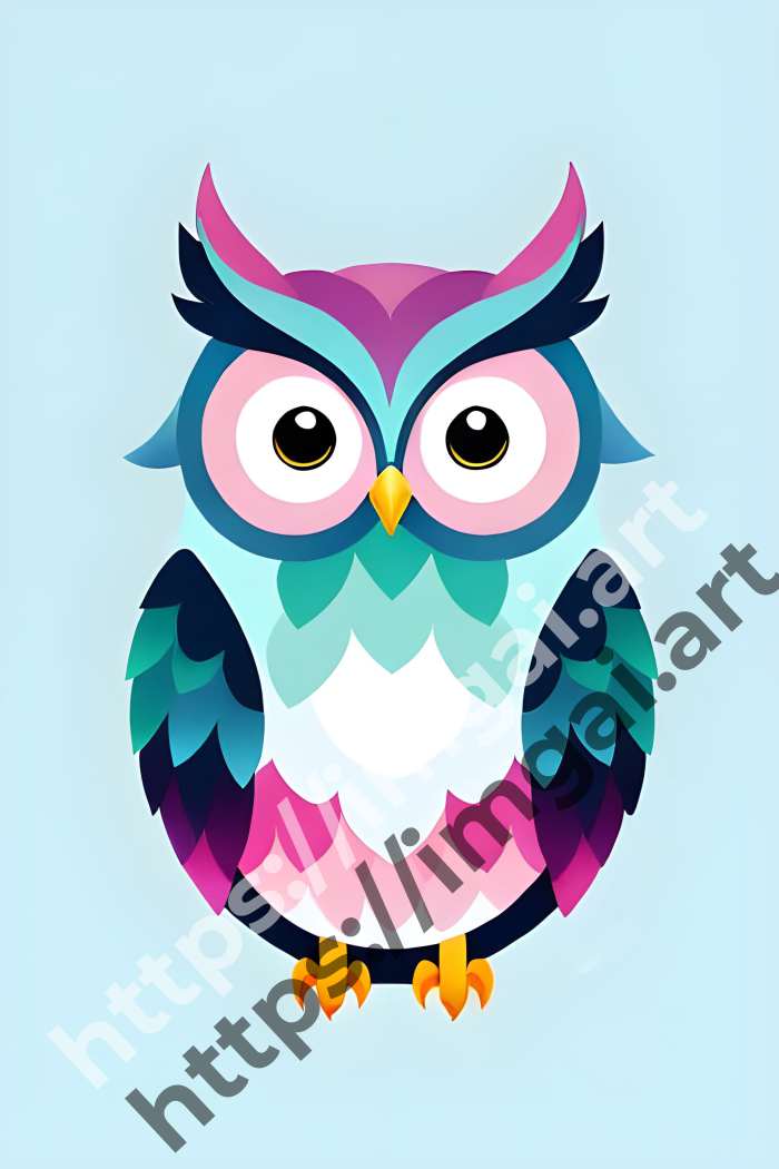  Принт owl (птицы). №1363