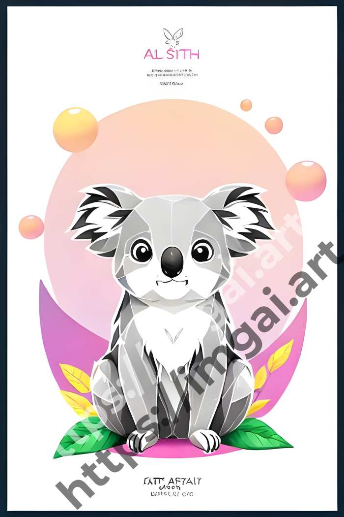 Раскраска koala (дикие животные). №1564