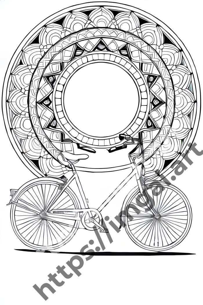  Раскраска Bicycle (транспорт). №1575