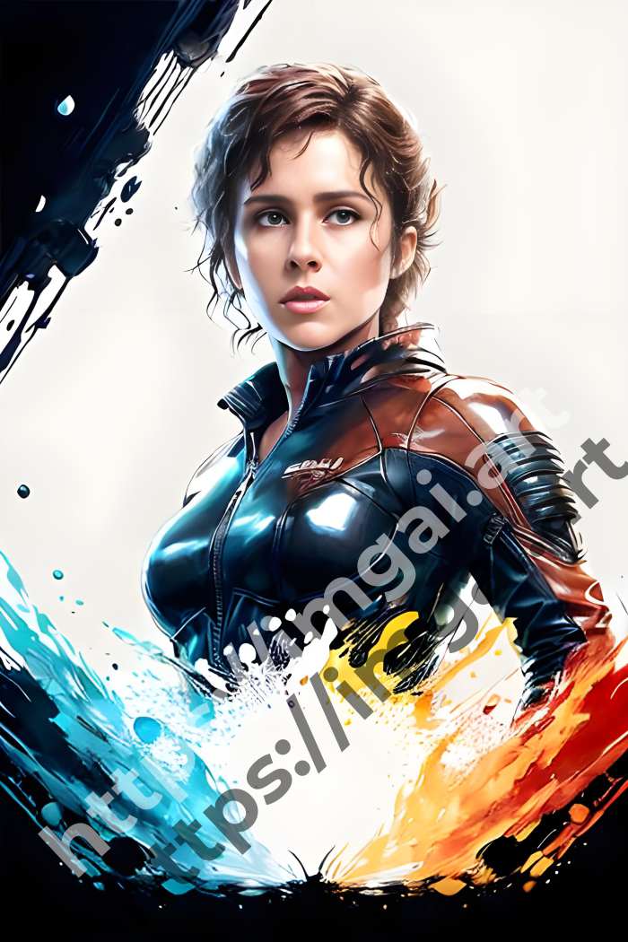 Постер Ellen Ripley (герои)  в стиле Splash art. №179