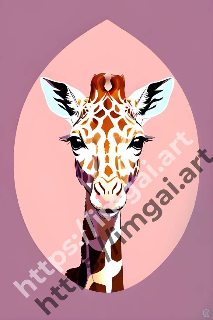  Принт giraffe (дикие животные). №279