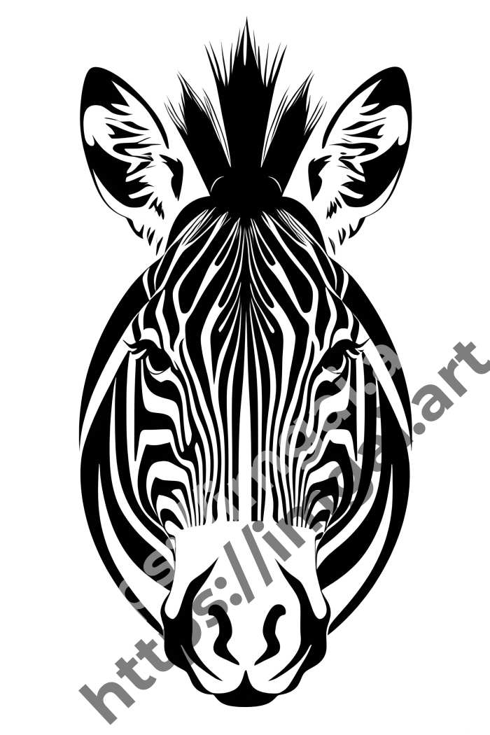 Принт zebra (дикие животные). №295