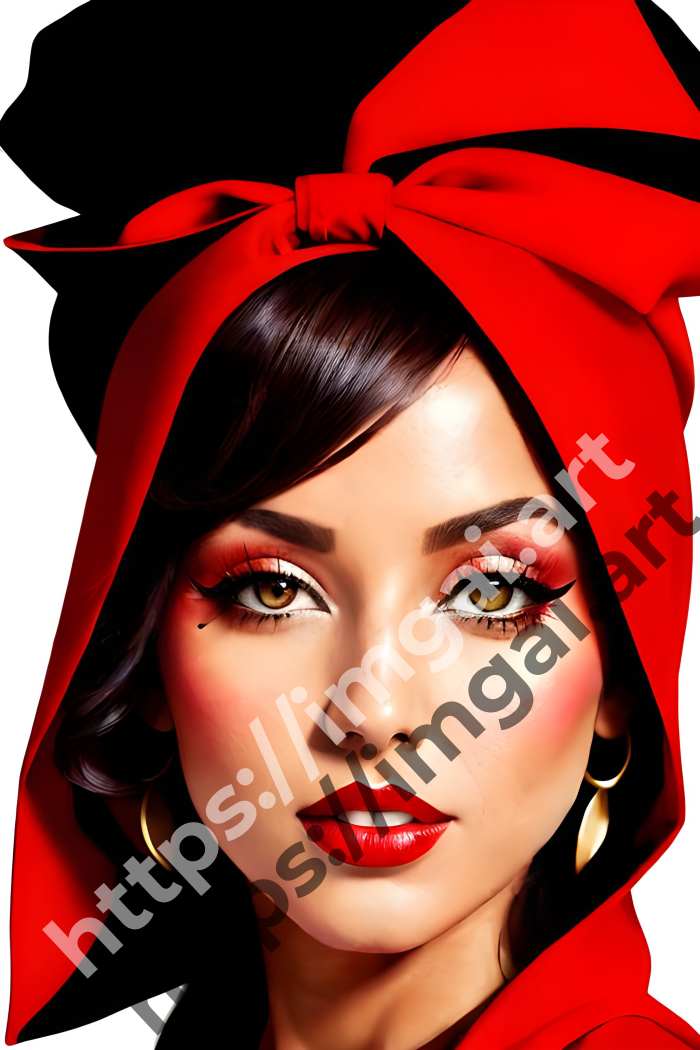  Постер Little Red Riding Hood (сказки)  в стиле Splash art. №3020