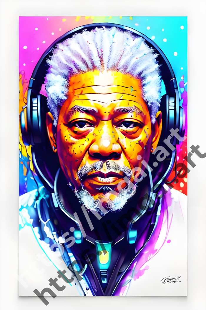  Постер Morgan Freeman (актеры)  в стиле Клипарт. №3313