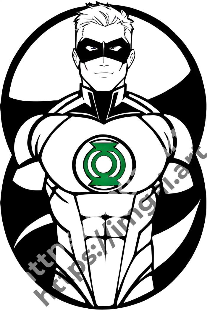  Принт Green Lantern (герои). №3410