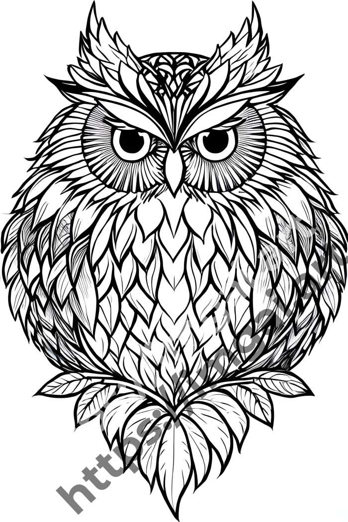  Раскраска owl (птицы). №353