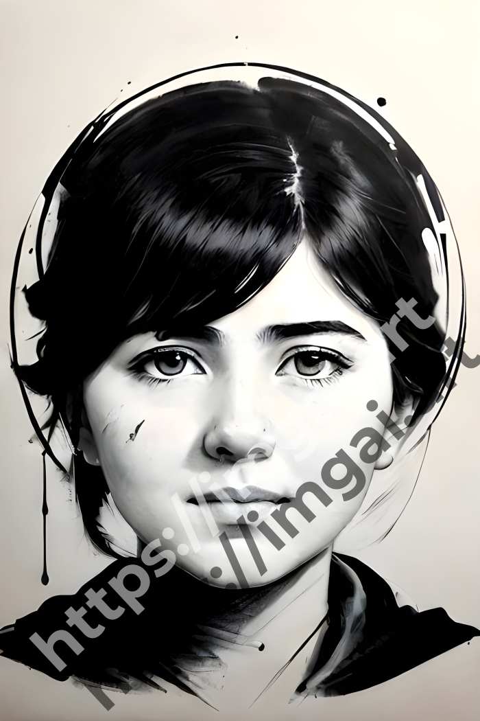  Постер Malala Yousafzai (другие знаменитости)  в стиле Splash art, Набросок. №3630