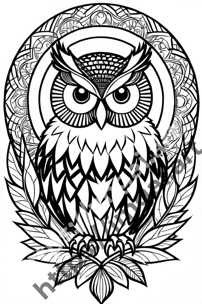  Раскраска owl (птицы). №430