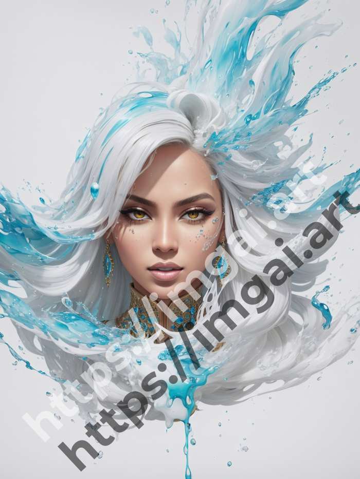  Постер Beyoncé (певцы)  в стиле Splash art. №490