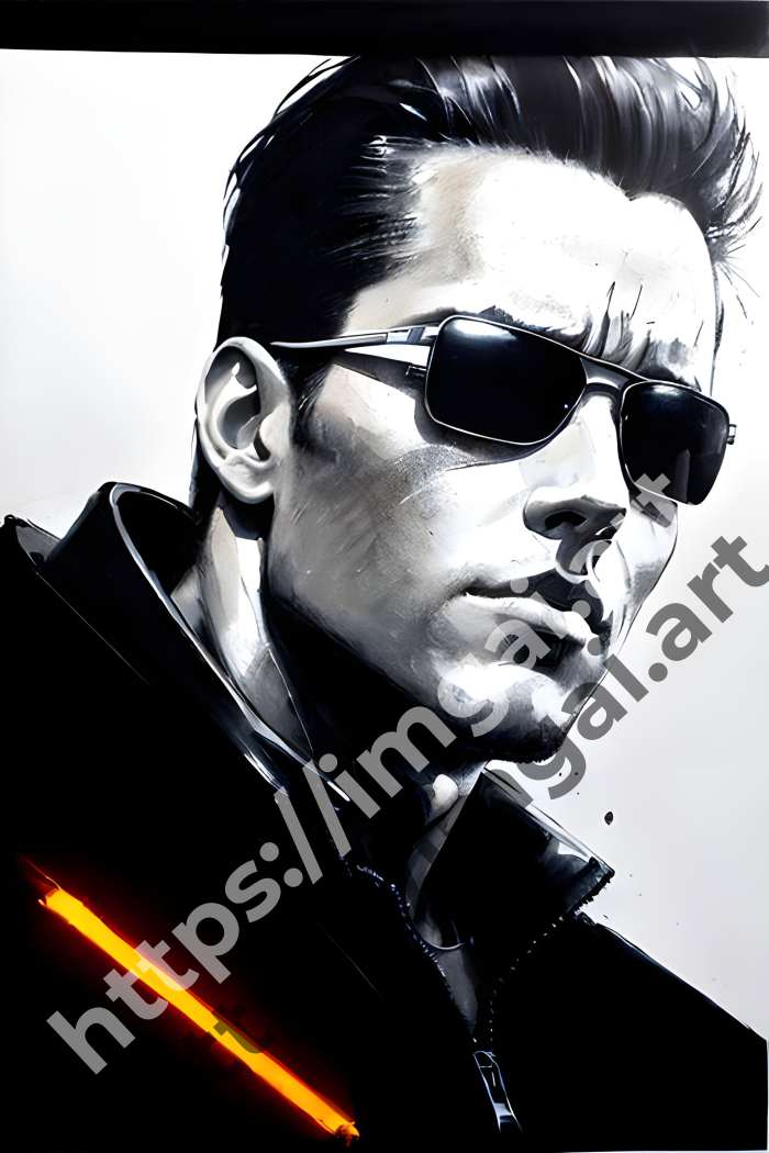  Постер Terminator (фильмы)  в стиле Splash art, Набросок. №532