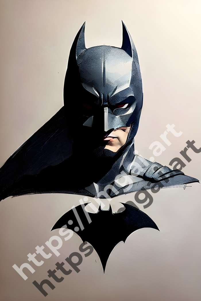  Постер The Dark Knight (фильмы)  в стиле Low-poly, Набросок. №579