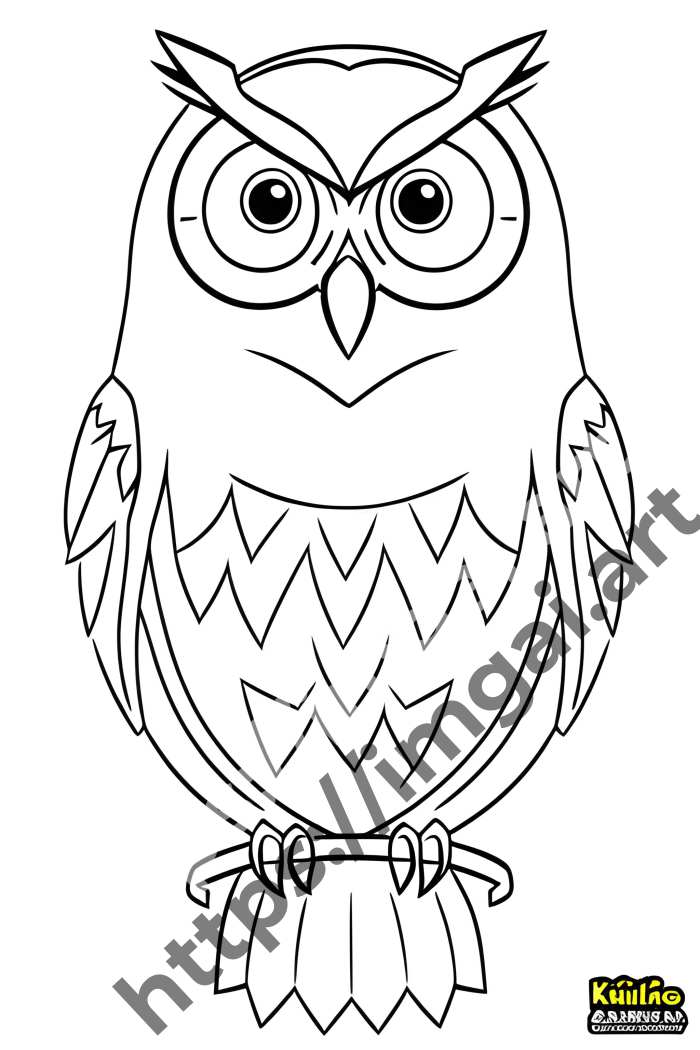  Раскраска owl (птицы). №700