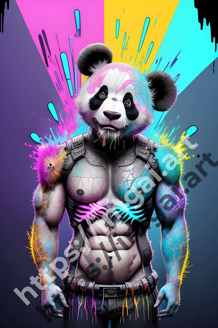  Постер panda (дикие животные). №731