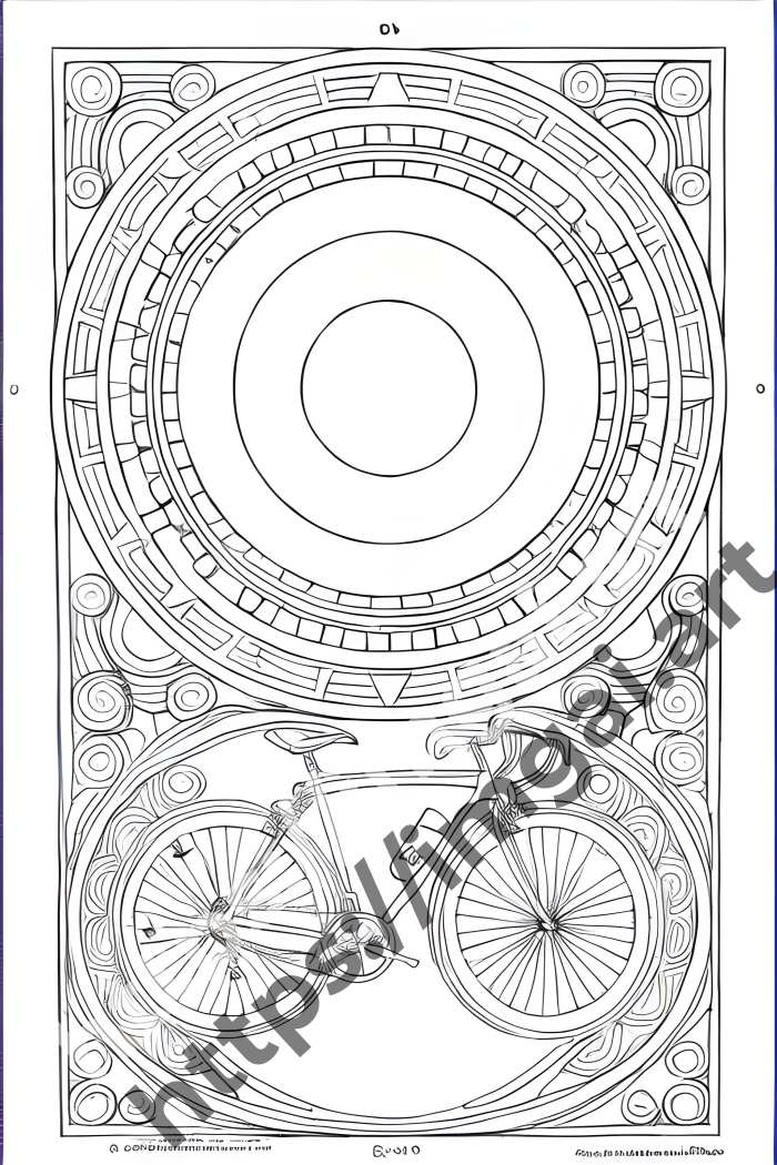  Раскраска Bicycle (транспорт). №835