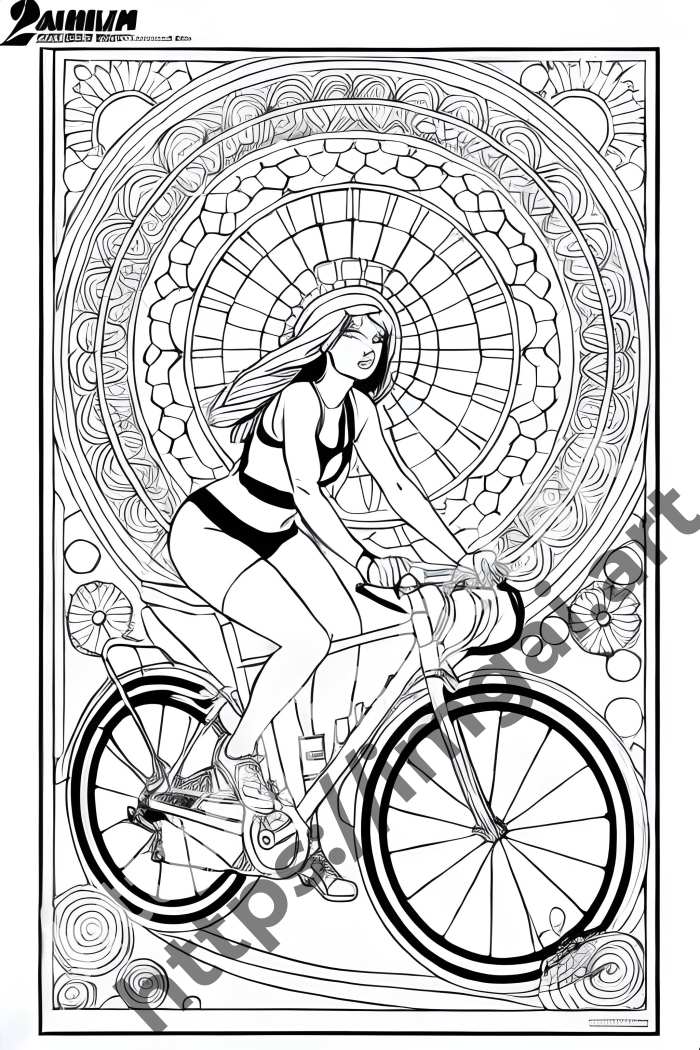  Раскраска Bicycle (транспорт). №910