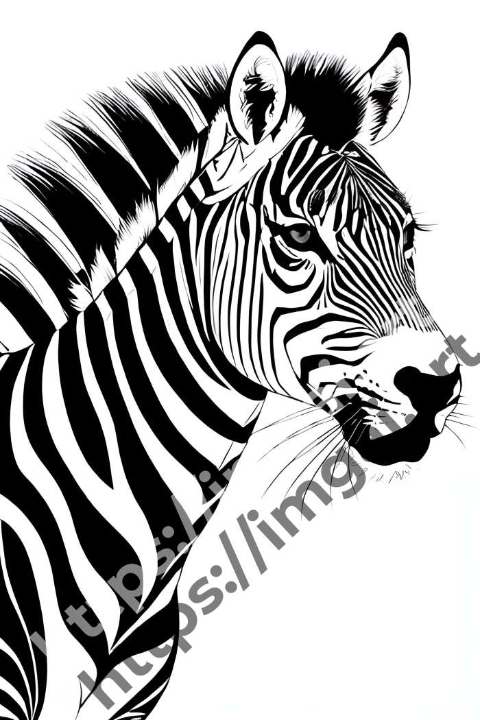  Раскраска zebra (дикие животные). №911