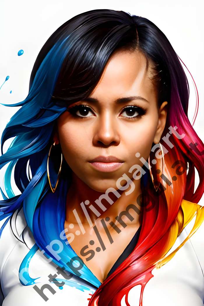  Постер Michelle Obama (другие знаменитости)  в стиле Splash art. №917